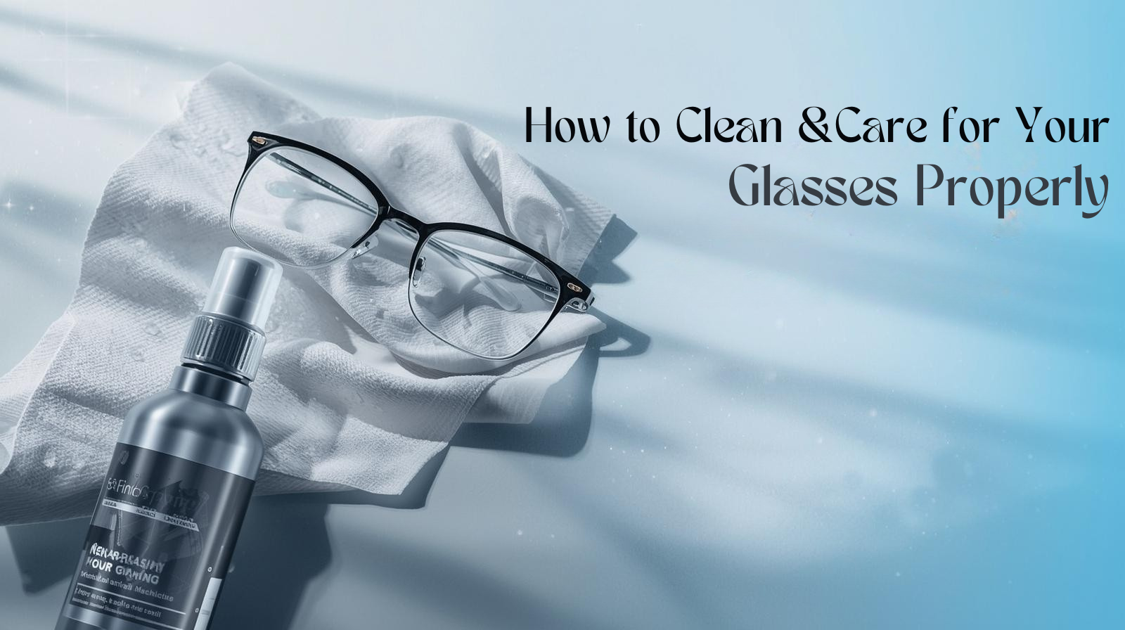 how to clean eyeglasses
